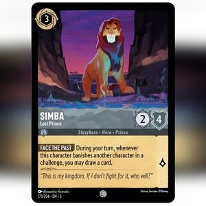 Simba 🔥 Disney Lorcana Trading Card TCG